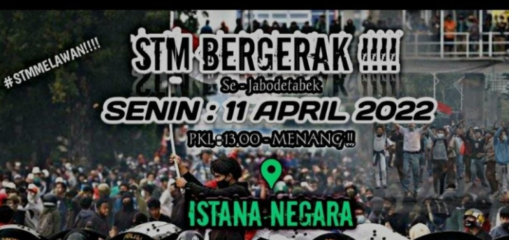 Poster Aksi STM Bergerak di Istana Beredar Luas, Tuntut Lengserkan Jokowi hingga Tolak Kenaikan BBM?   