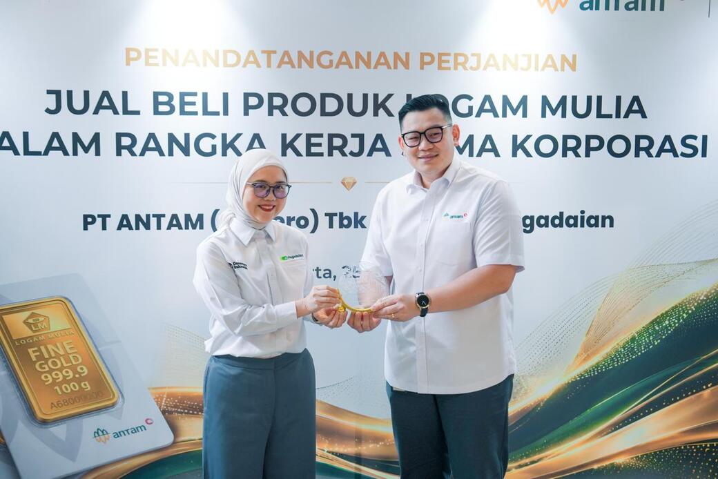 Pegadaian dan ANTAM Perkuat Ekosistem Emas Nasional Lewat Sinergi Strategis Logam Mulia 
