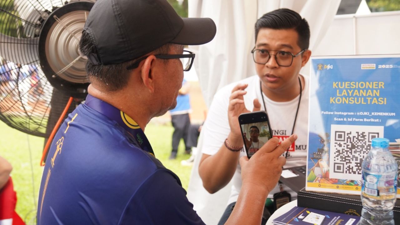 DJKI Fasilitasi Pendaftaran Merek dan Hak Cipta di Pengayoman Run 2025