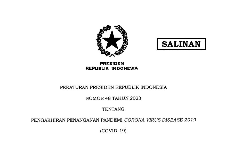 Resmi Akhiri Pandemi, Jokowi Bubarkan Komite Penanganan Covid-19 dan Pemulihan Ekonomi Nasional