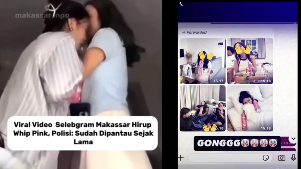 Dua Selebgram Makassar Viral Diduga Hirup Whip Pink, Polisi Sudah Tahu dan Dipantau Sejak Lama