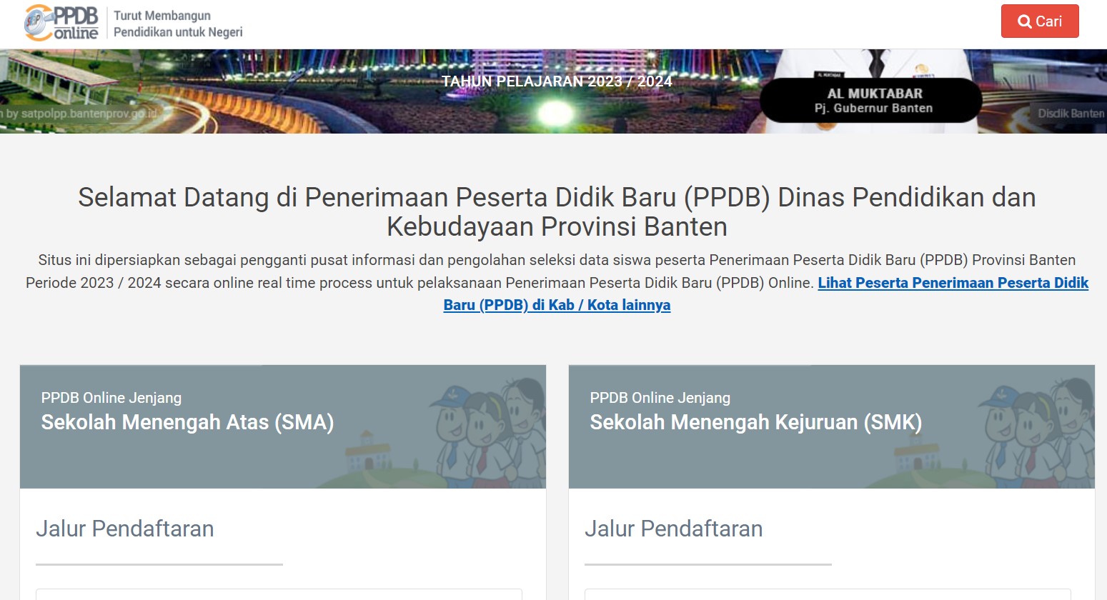 Pendaftaran PPDB Banten Masih Ada Waktu, Login Link Ini Segera 