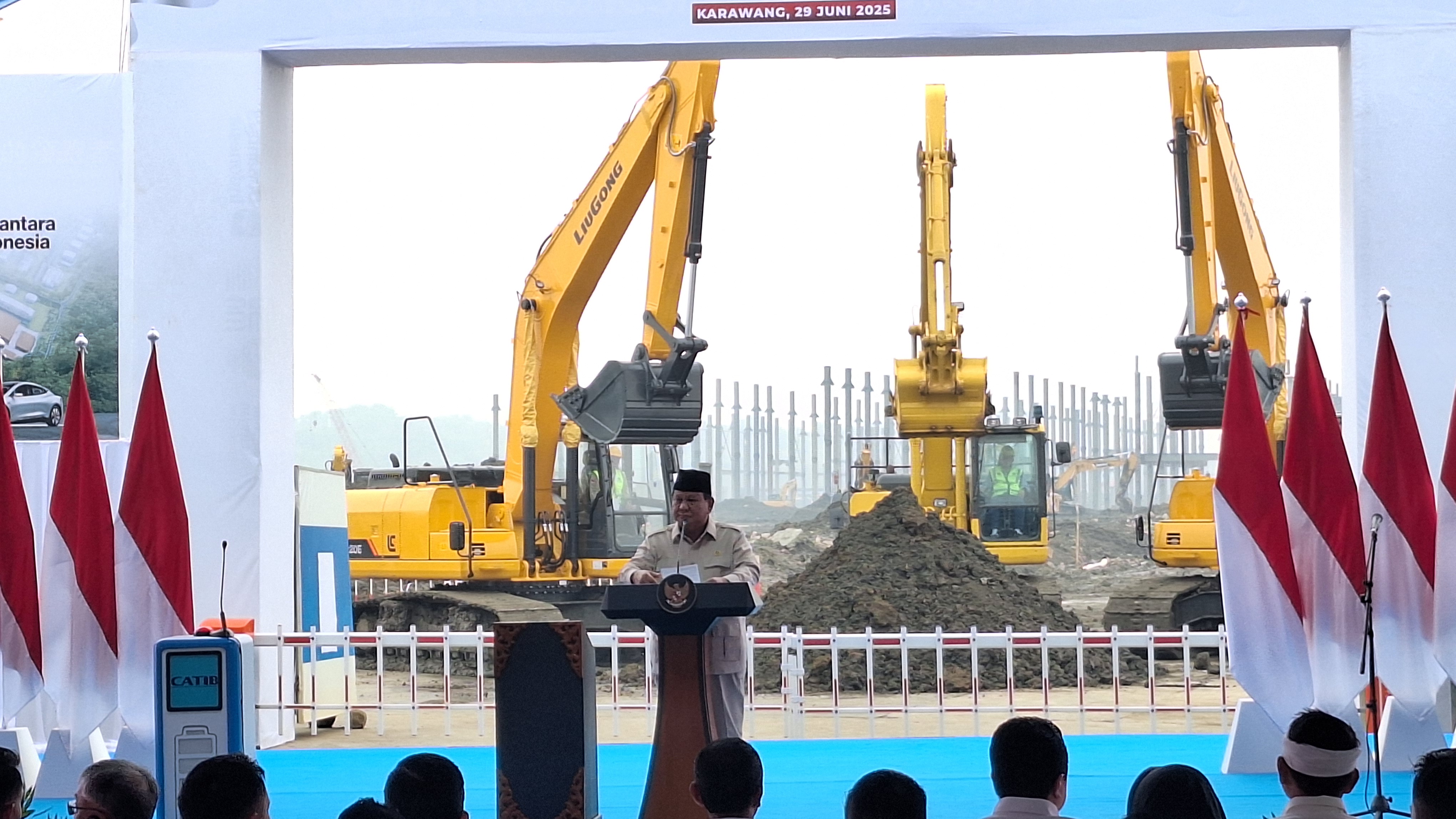 Prabowo: Saya Percaya Pembangunan Industri Baterai Listrik di Karawang Punya Nilai Strategis