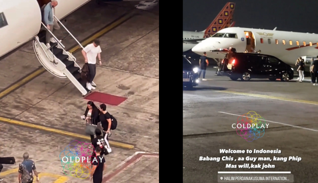 Ternyata Coldplay Sudah Tiba di Jakarta Melalui Bandara Halim, Nih Buktinya! 