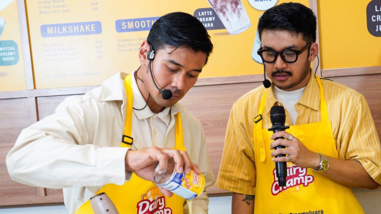 Kolaborasi Dairy Champ dan Muhammad Aga Ciptakan Pengalaman Racikan Creamy Juara