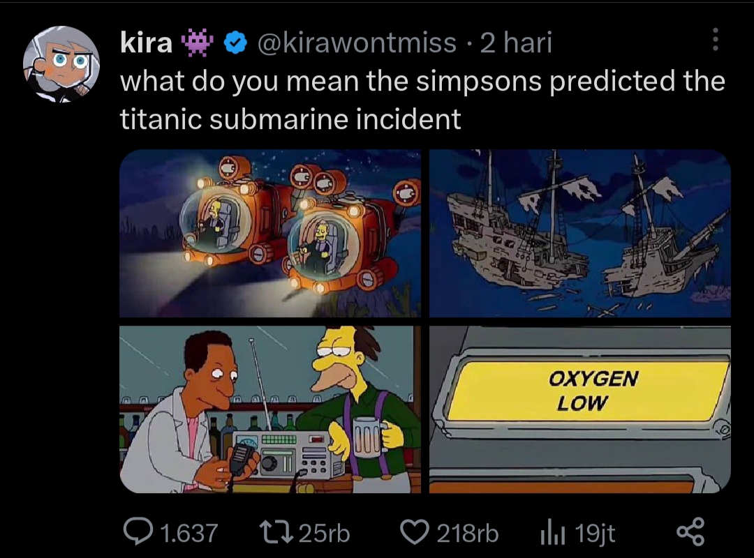 Konspirasi Kartun The Simpsons di Tenggelamnya Kapal Selam Titan