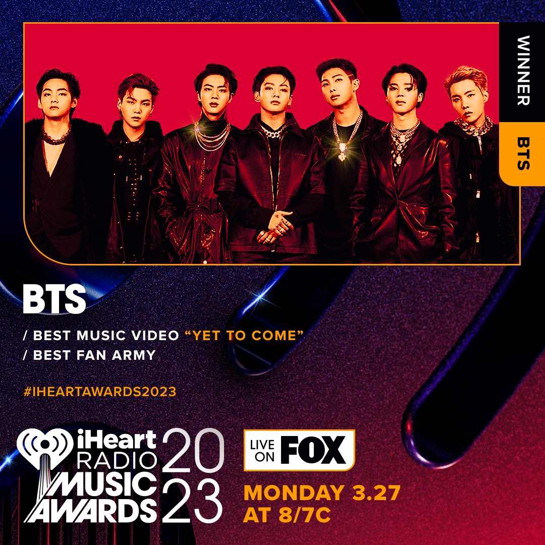 Selamat! BTS dan ArmyBTS Menangkan iHeartRadio Awards 2023