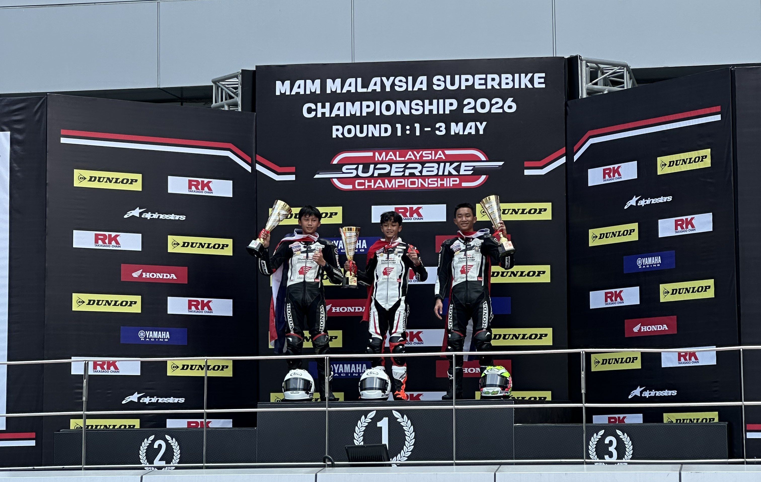 Melesat dan Mendominasi, Pebalap Belia AHM Curi Perhatian di Thailand Talent Cup 2026