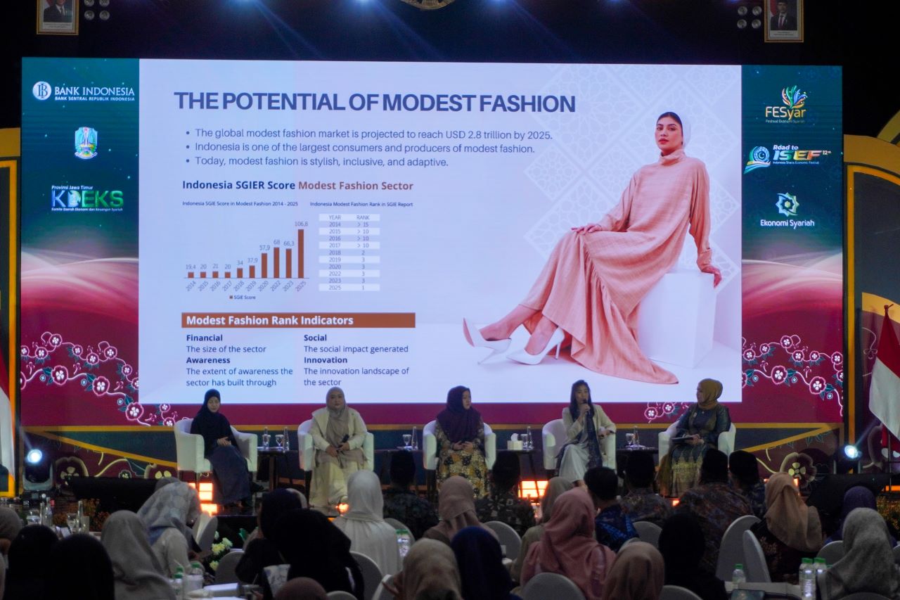 Sustainable Fashion dalam FESyar Bank Indonesia 2025 (1): Sesuai Akidah, Stylish, Ramah Lingkungan