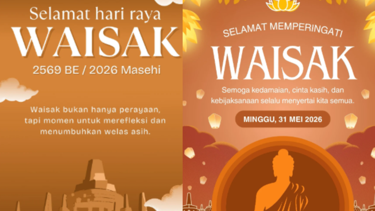 35 Kartu Ucapan Waisak 2026 Gratis dan Terbaru, Cocok Buat Update Medsos