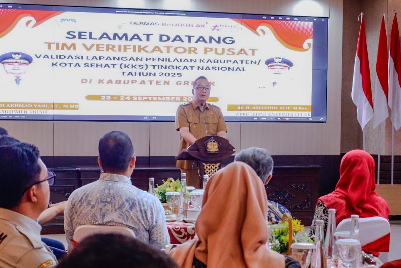 Tim Verifikator Nasional KKS 2025 Tinjau Gresik, Wabup Alif: Hidup Sehat Lebih Penting dari Penghargaan