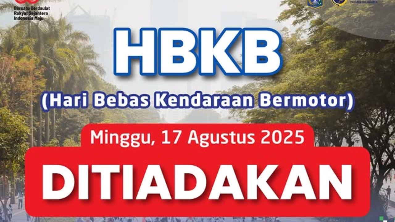Pengumuman! Car Free Day di Jakarta Ditiadakan saat HUT ke-80 RI 17 Agustus 2025