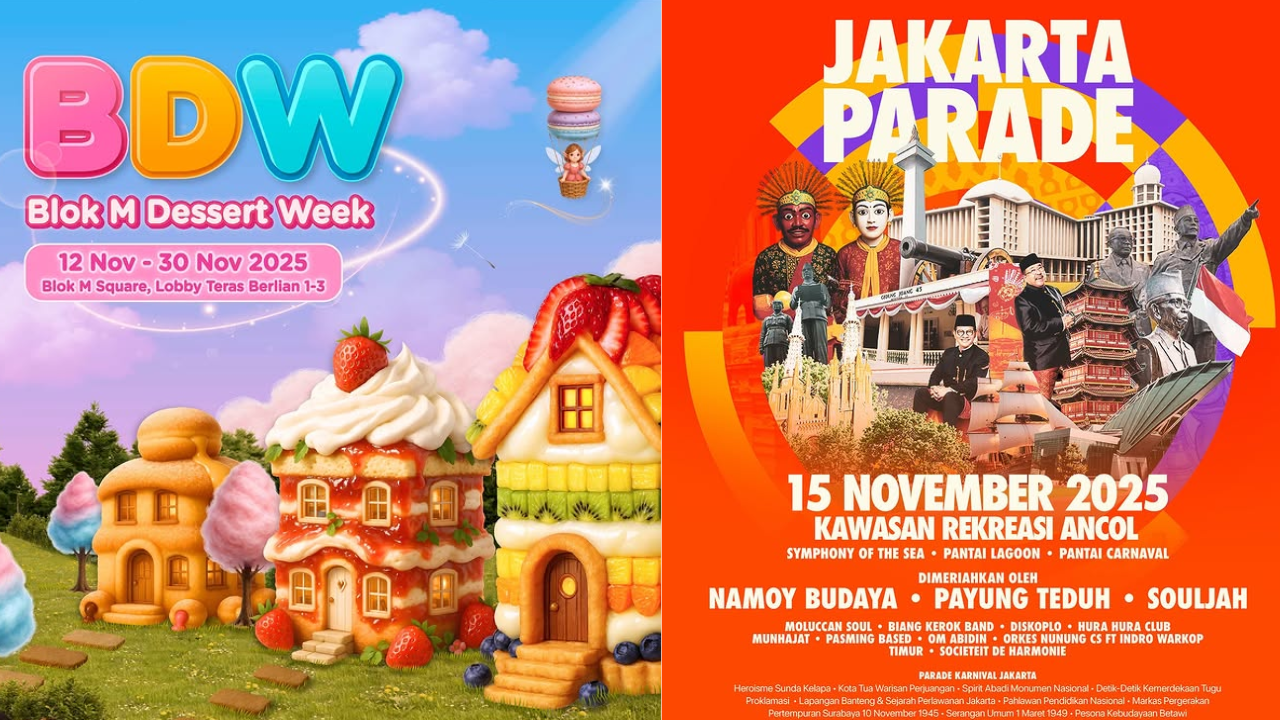 11 Event Jakarta Akhir Pekan 15-16 November 2025, Banjir Konser Gratis Ada Raisa