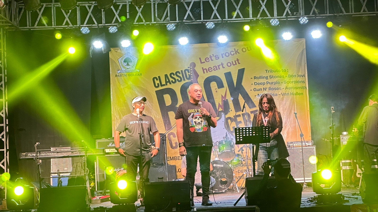 Classic Rock Concert di Kantor Golkar DKI Jakarta Meriah