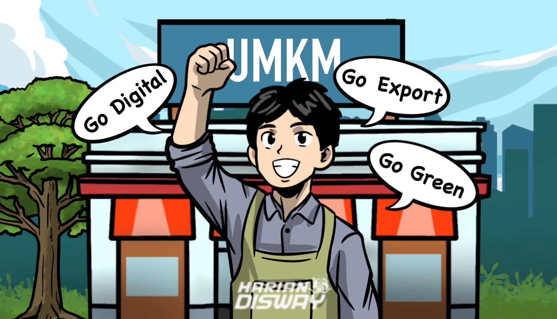 Menata Masa Depan UMKM Melalui Go Digital, Go Export, dan Go Green