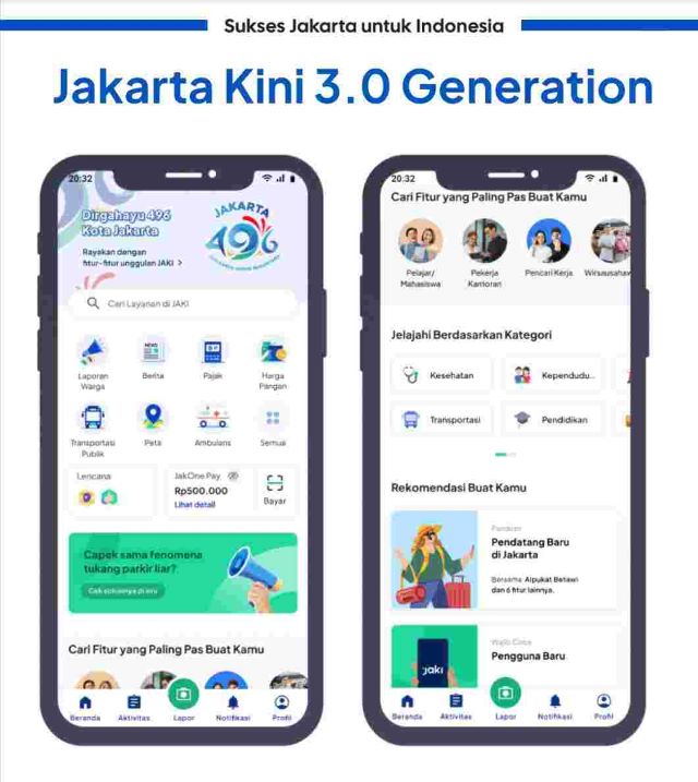 Jadi Kado Ulang Tahun ke-496, Aplikasi 'Jakarta Kini' Hadir Versi 3.0