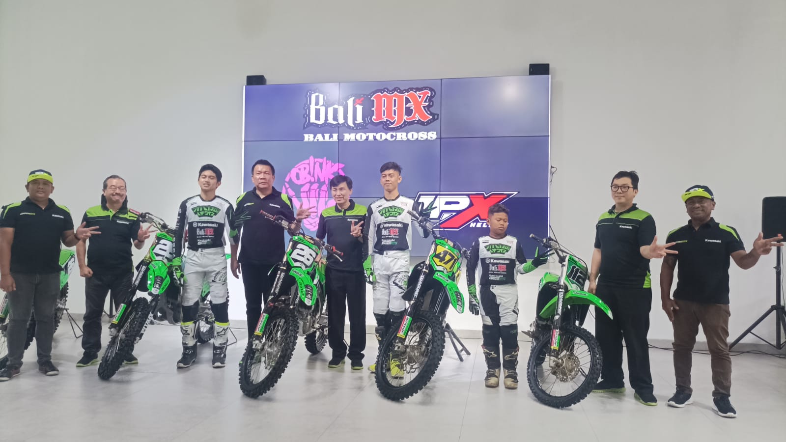 Launching Tim Kawasaki Bali MX Greentech, Tim Pabrikan Kawasaki di Kejurnas MX 2023