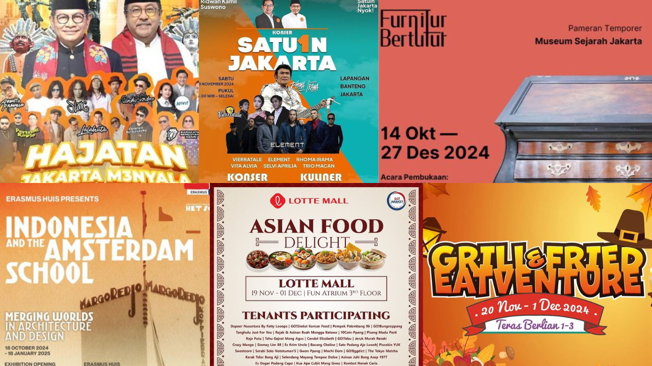 12 Event Jakarta Akhir Pekan 23-24 November 2024, Banyak Hiburan Gratis