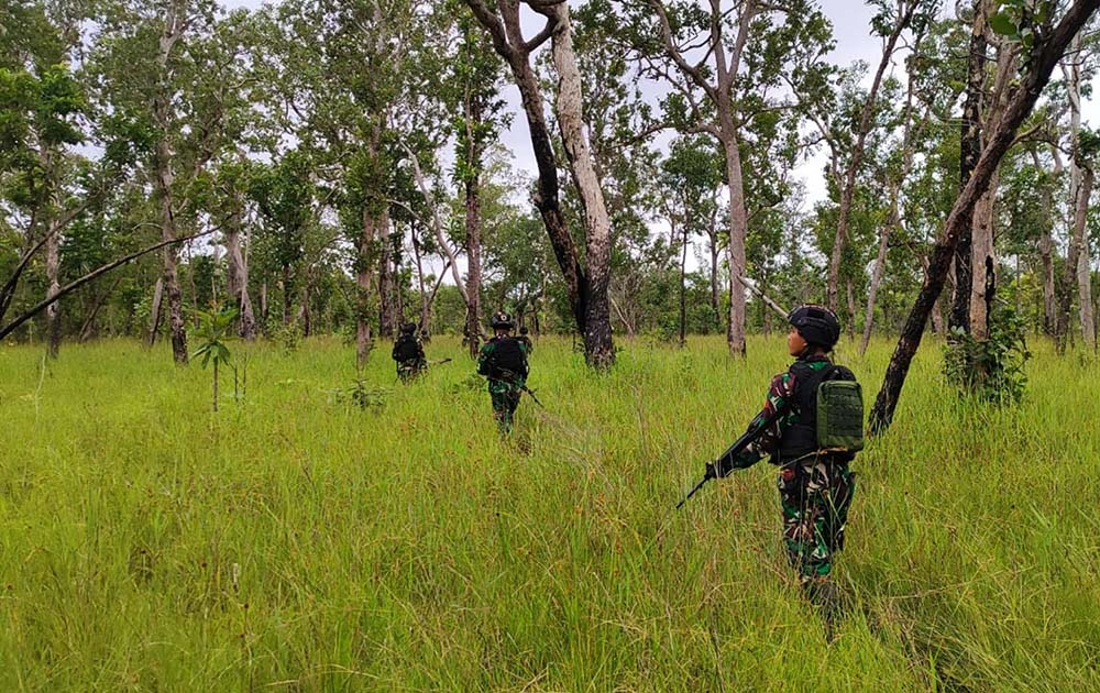 Waspada Isu Provokasi OPM, Satgas Pamtas Yonif 726/Tml Tetap Lakukan Patroli di Perbatasan RI-PNG 