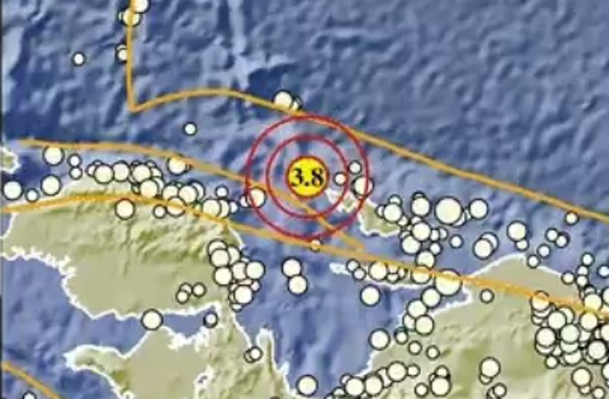 Gempa Bumi Guncang Kabupaten Supiori, Papua Berkekuatan M 3,8
