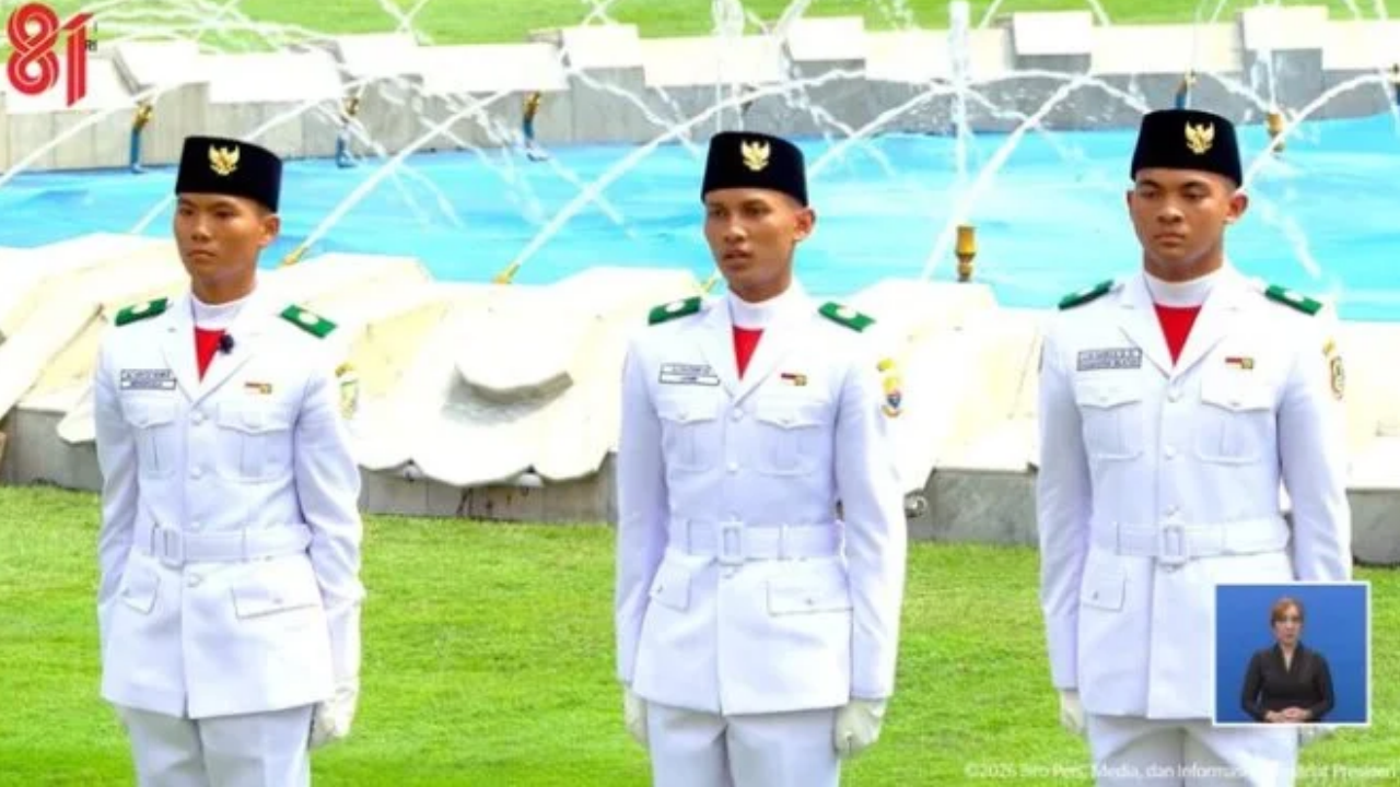 Profil 3 Pengibar Bendera Pusaka Merah Putih Peringatan HUT ke-81 RI di Istana Merdeka 