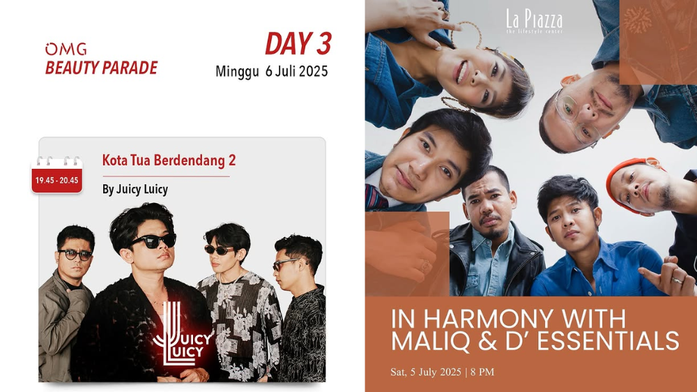 4 Konser Gratis di Jabodetabek Akhir Pekan 5-6 Juli 2025, Ada Maliq & D'Essentials hingga Juicy Luicy