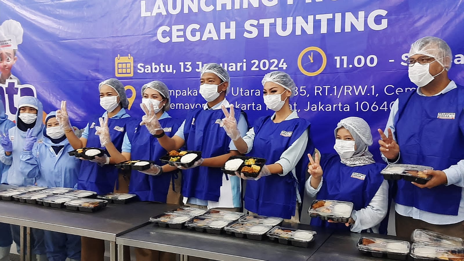 Cegah Stunting, TKN Fanta Resmikan Dapur Indonesia Maju dan Luncurkan Produk Makanan Bergizi