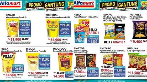 Promo Alfamart 7 - 8 Januari 2023, Belanja Murah Gunakan ShopeePay dan Gopay