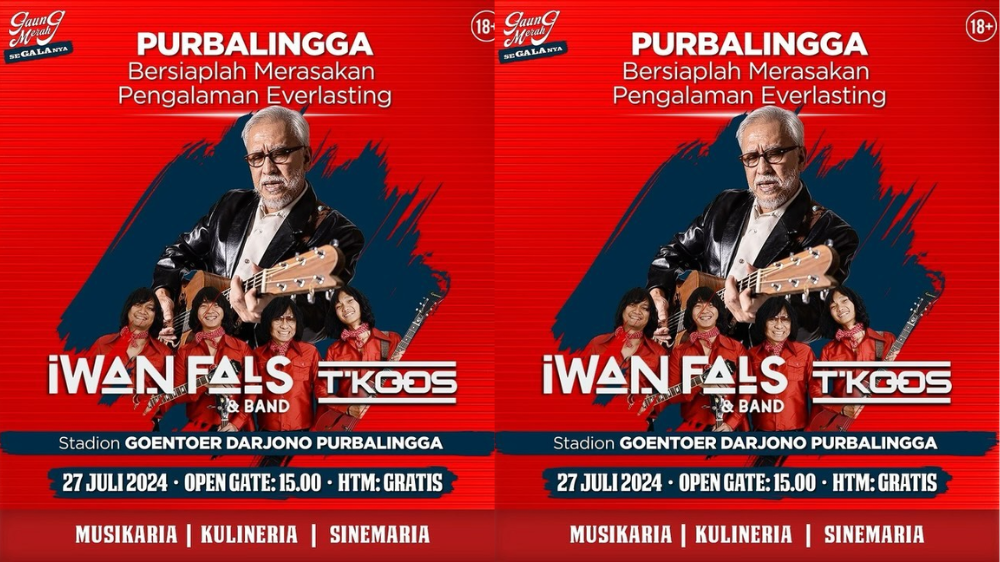 Warga Jateng Merapat! Konser Gratis Iwan Fals di Purbalingga 27 Juli 2024, Cek Lokasinya di Sini