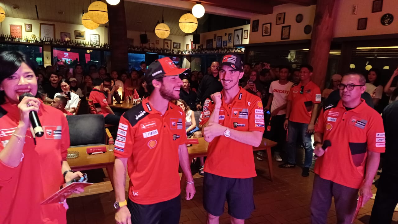 Jelang MotoGP Mandalika, Pecco Bagnaia dan Enea Bastianini Sapa Penggemar di Jakarta, 'Saya Merasakan Energi Mereka Dukung Ducati!'