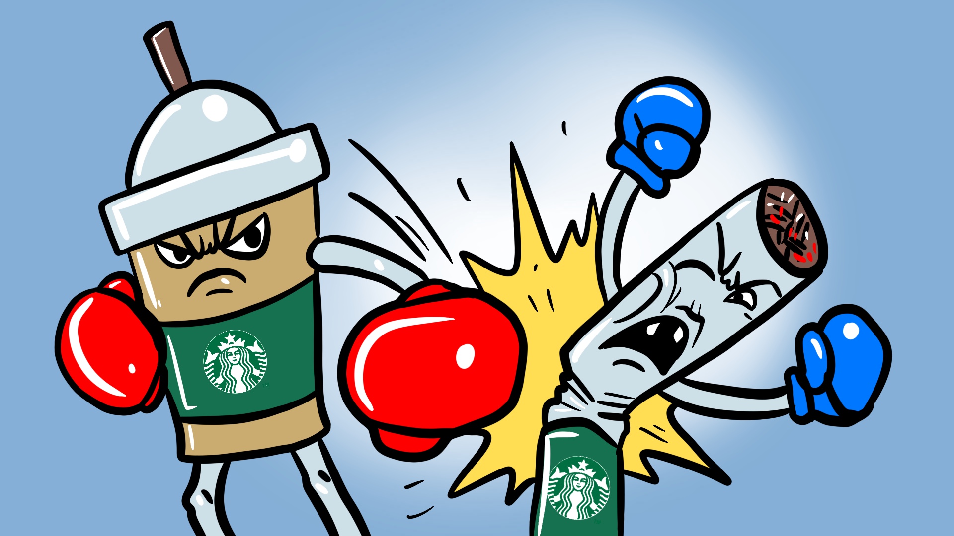 Starbucks Kopi versus Starbucks Rokok