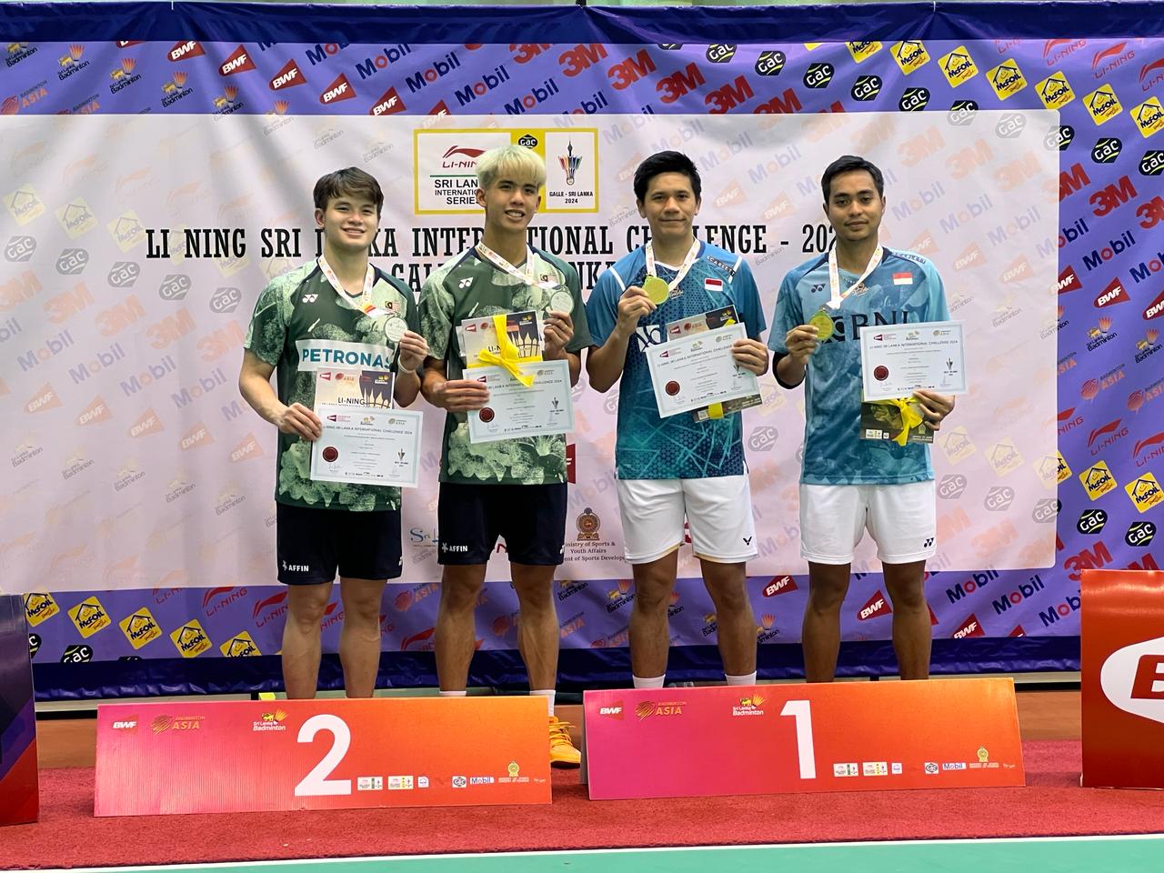 Keren! Baru Turnamen Kedua, Yeremia/Rahmat Raih Juara Perdana