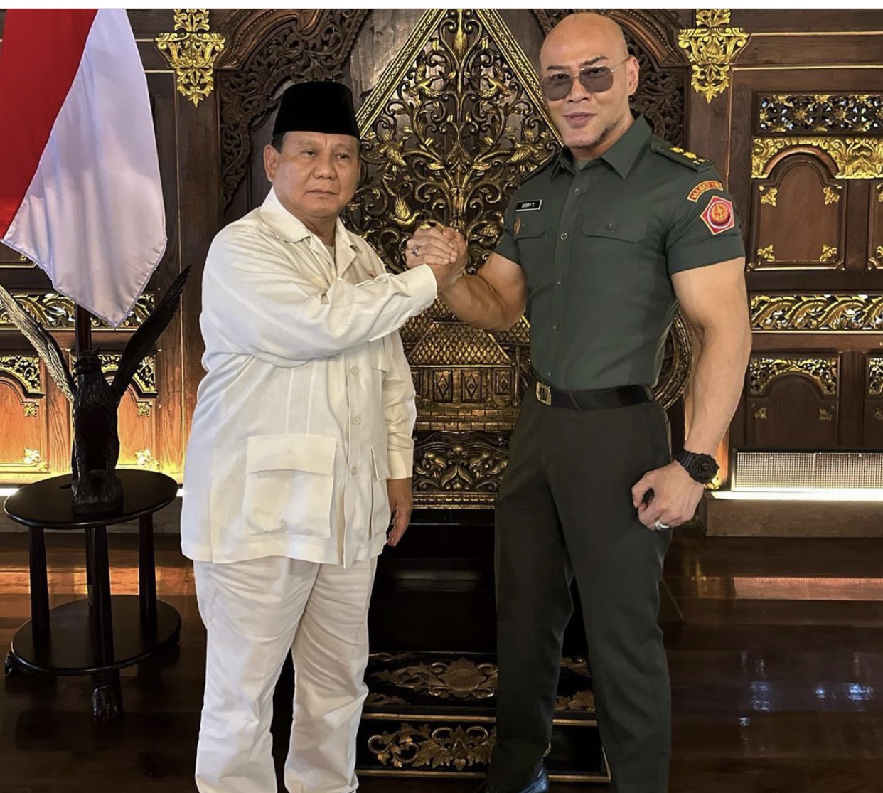 Deddy Corbuzier Dapat Pangkat Letkol Tituler dari Prabowo, Babeh Cabita: Bisa Pakai Plat TNI Dong