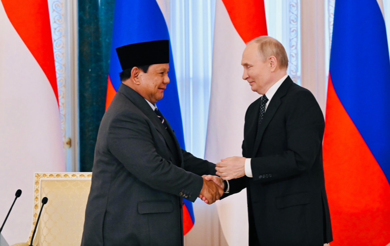 Prabowo: Indonesia-Rusia Miliki Kesamaan Pandangan Soal Isu Global