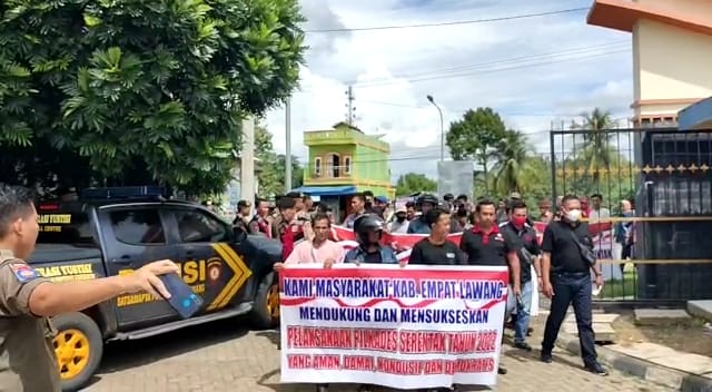 Demo Berharap Pilkades Aman di Empat Lawang