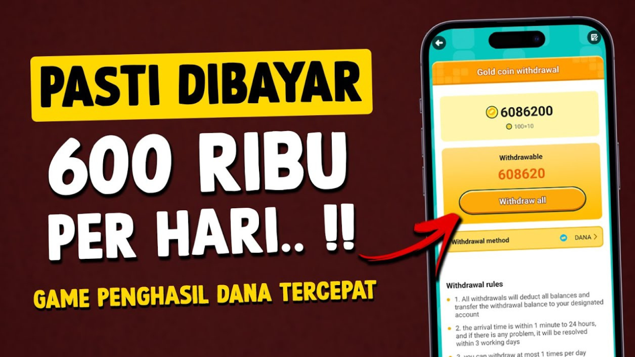 GOKIL! Kamu Dapat Cuan Rp600.000 dari Aplikasi Penghasil Saldo DANA Gratis Tanpa Undang Teman, Syarat Mainnya Cek di Sini