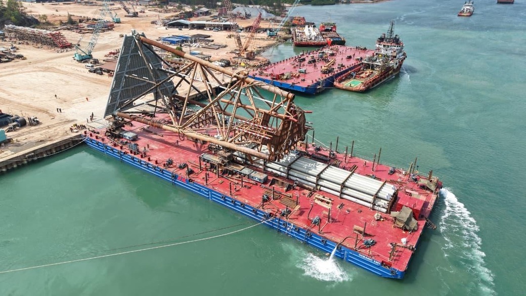 Proyek Manpatu PHM Melaju, Masuk Tahap Load Out dan Sail Away Jacket