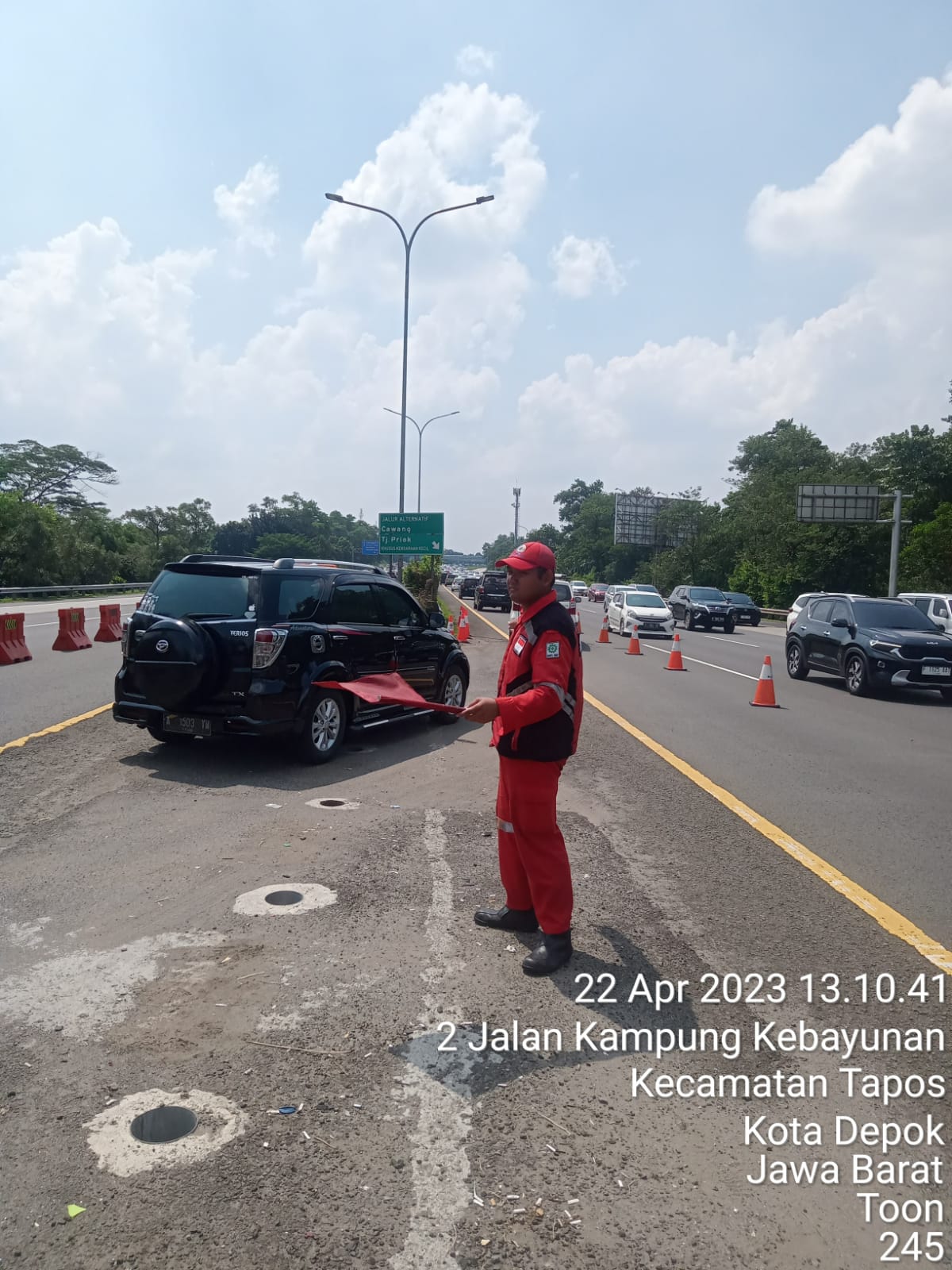 Contraflow Berlaku di Tol Jagorawi Arah Jakarta, Akses Keluar GT Cibubur Diberlakukan Buka Tutup