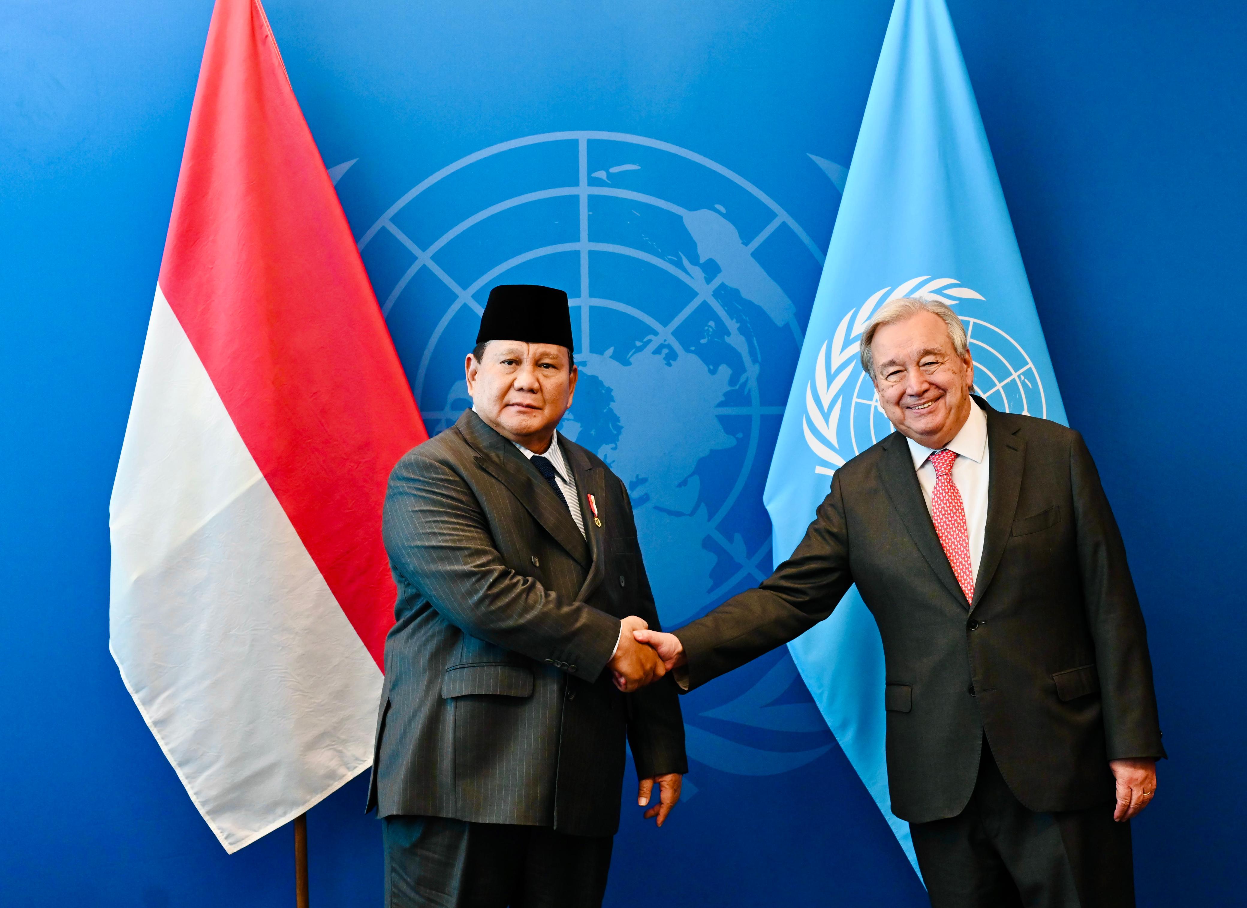 Di Jantung PBB, Prabowo dan Guterres Sepakat Kolaborasi Global Atasi Krisis Kemanusiaan