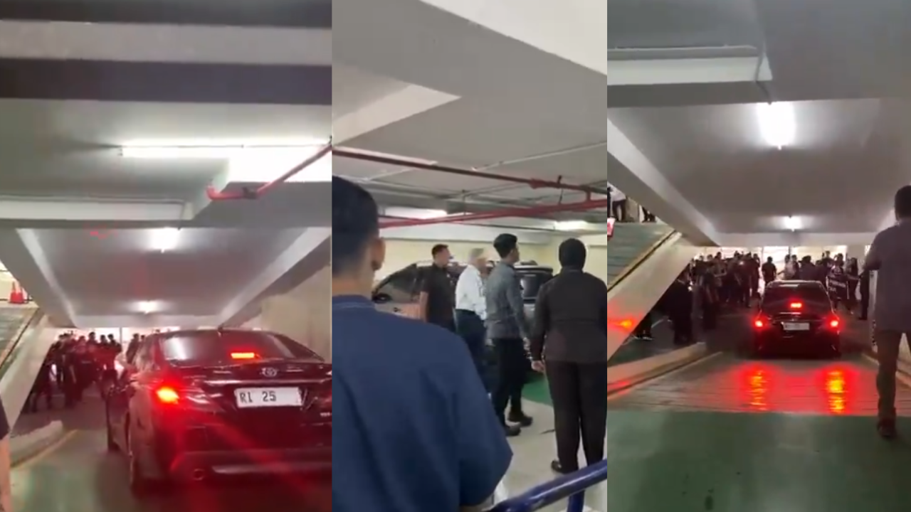 Detik-Detik Mendiktisaintek Satryo Soemantri Kabur saat Didemo, Pegawai: Turun, Turun!