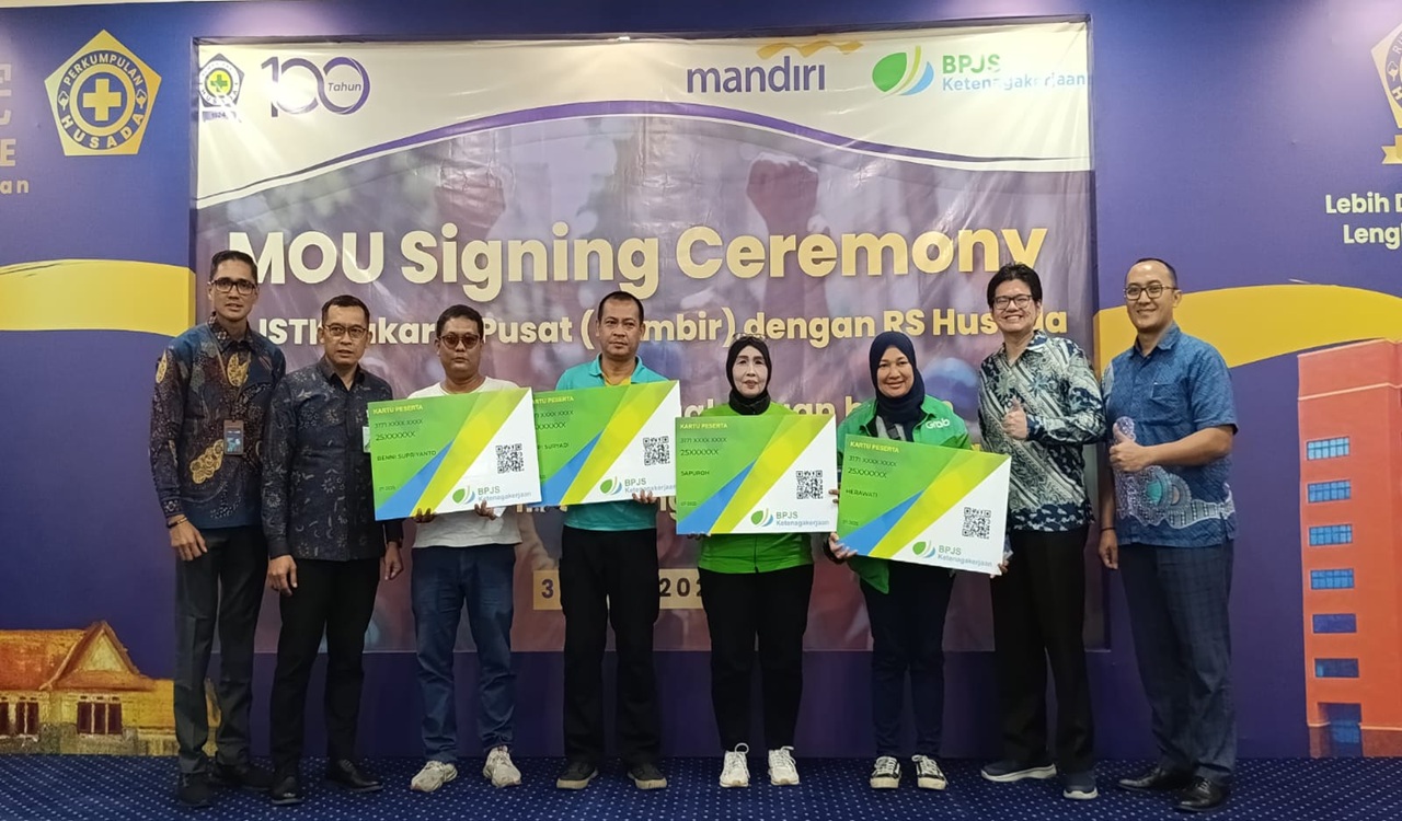 RS Husada Gandeng BPJS Ketenagakerjaan dan Bank Mandiri Lindungi 200 Pekerja Non Formal