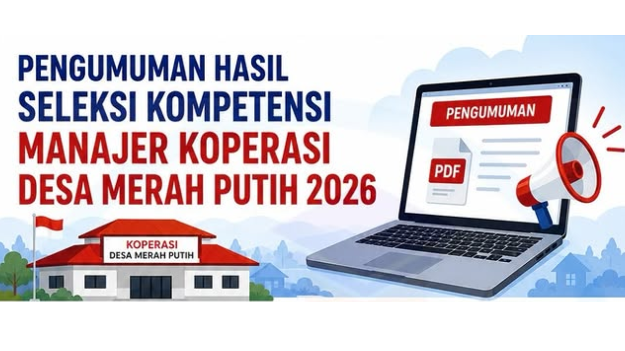 Cek Link Hasil Seleksi Kompetensi Manajer Koperasi Merah Putih 2026, Ada Namamu?