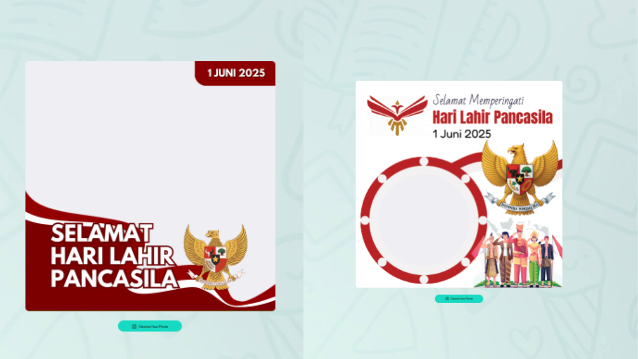 20 Link Twibbon Hari Lahir Pancasila 1 Juni 2025 Desain Menarik dan Keren, Cocok di Upload ke Medsos!