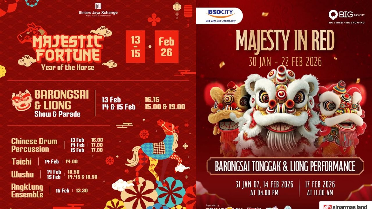 10 Lokasi Nonton Barongsai di Tangerang Edisi Imlek 2026 Gratis, Siap-Siap Jangan Ketinggalan!