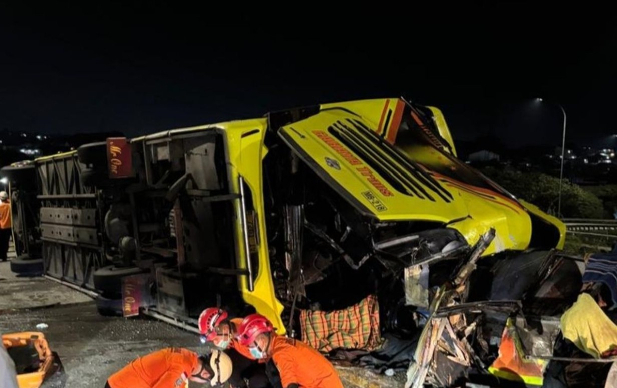 Kecelakaan Bus PO Cahaya Trans Dikendarai Sopir Cadangan, 16 Korban Meninggal Dunia