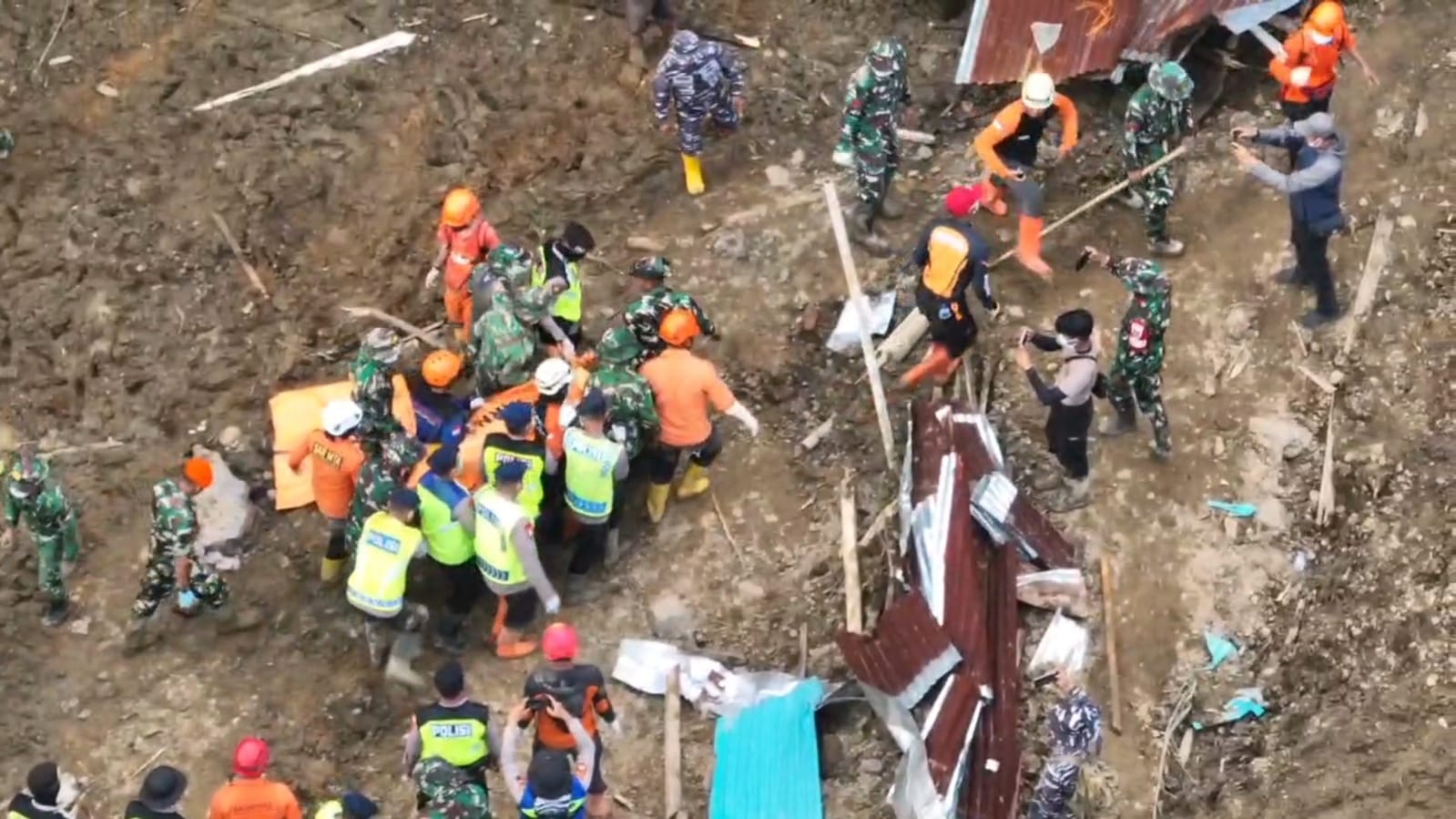 Hari Kelima Pencarian, 7 Korban Longsor Situkung Banjarnegara Ditemukan