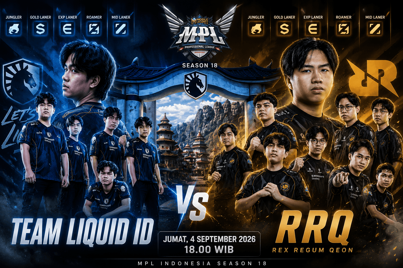 Prediksi MPL ID S18, Team Liquid ID Diunggulkan, Mampukah RRQ Beri Kejutan?