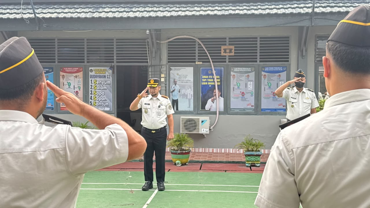 Pimpin Apel Pagi, Kalapas Bangkinang Tegaskan Komitmen Pelayanan Prima dan SOP