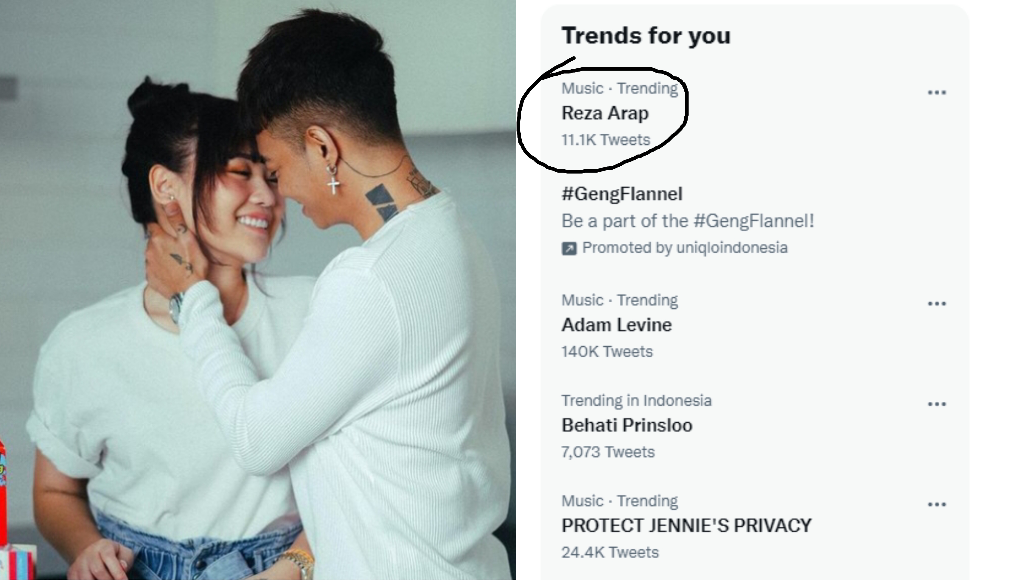 Reza Arap Trending di Twitter, Diisukan Selingkuh dari Wendy Walters