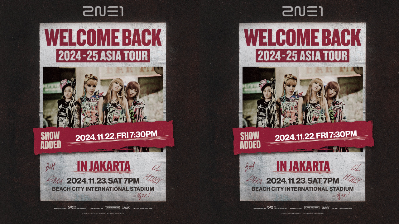 Mantap! Konser 2NE1 di Jakarta Tambah Hari 22 November 2024